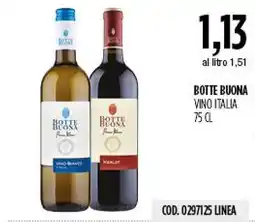 Carico Cash & Carry Botte Buona Vino Italia offerta