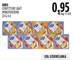 Carico Cash & Carry Hero confettura light offerta
