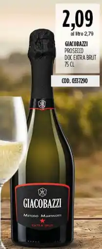 Carico Cash & Carry Giacobazzi Prosecco DOC Extra Brut offerta