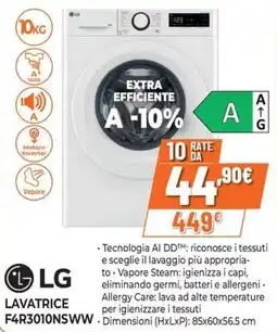 Extracoop Lavatrice LG F4R3010NSWW offerta