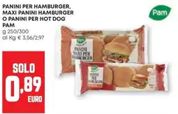 Pam Panini per hamburger Pam offerta