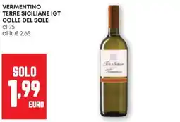 Pam Vermentino Terre Siciliane IGT Colle del Sole offerta
