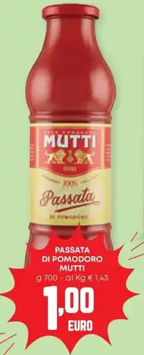 Panorama Passata di pomodoro Mutti offerta