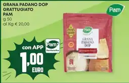 Panorama Grana Padano DOP grattugiato Pam offerta