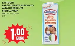 Panorama Sterilgarda latte UHT parzialmente scremato alta digeribilità senza lattosio offerta
