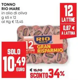 Panorama Tonno Rio Mare in olio di oliva offerta