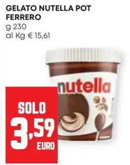 Panorama Gelato Nutella Pot Ferrero offerta