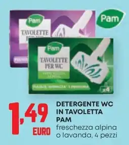 Panorama Detergente WC in tavolletta Pam offerta