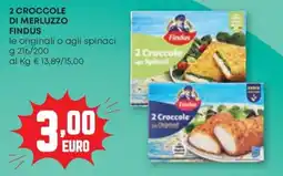 Pam 2 Crocche di merluzzo Findus offerta