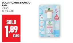 Pam Dolcificante liquido Pam offerta