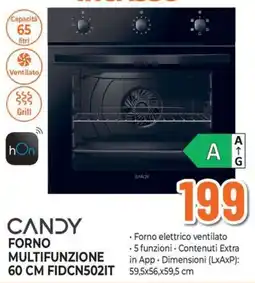 Extracoop Candy forno multifunzione offerta