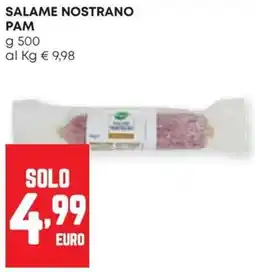 Panorama Salame nostrano Pam offerta