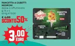 Panorama Pancetta a cubetti Negroni offerta