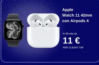 Apple Watch 11 42mm con Airpods 4