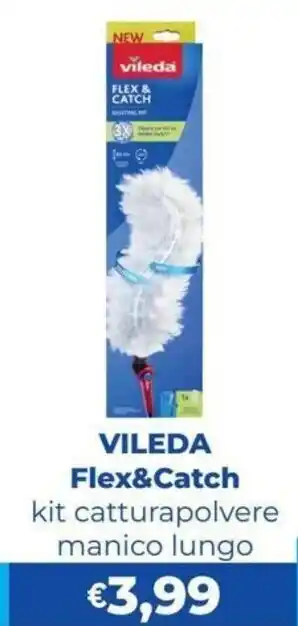 Vileda Flex&Catch kit catturapolvere manico lungo
