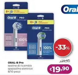 La Saponeria Oral-B Pro testine di ricambio spazzolino elettrico offerta