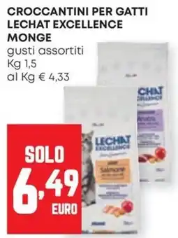 Panorama Croccantini per gatti Lechat Excellence Monge offerta