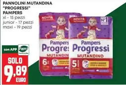Panorama Pampers Progressi mutandino offerta