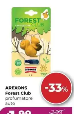 La Saponeria Arexons Forest Club profumatore auto offerta