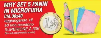 MRY set 5 panni in microfibra