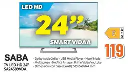 Extracoop SABA TV LED HD 24" offerta