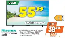 Extracoop Hisense TV QLED 55" UHD 4K offerta