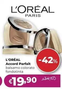 La Saponeria L'Oréal Accord Parfait balsamo colorato fondotinta offerta