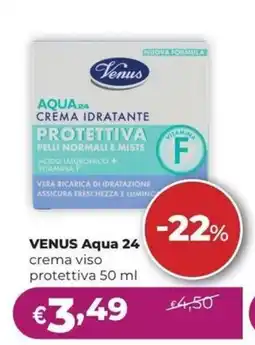 La Saponeria Venus Aqua 24 crema viso protettiva offerta