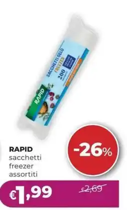 La Saponeria Rapid sacchetti freezer assortiti offerta