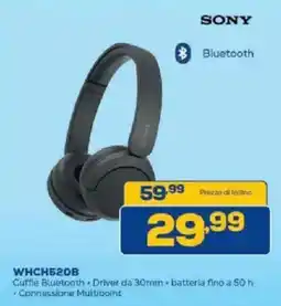 Euronics Bruno Sony Cuffie Bluetooth offerta