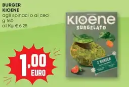 Pam Burger kioene agli spinaci o ai ceci offerta