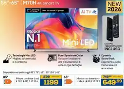 Euronics Bruno Samsung 4K Smart TV offerta