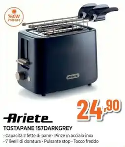 Extracoop Ariete tostapane 157darkgrey offerta