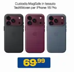 Euronics Bruno Custodia MagSafe in tessuto TechWoven per iPhone 18 Pro offerta