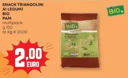 Pam Snack triangolini ai legumi bio pam offerta