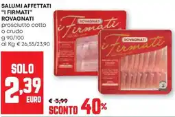 Pam Salumi affettati i Firmati Rovagnati offerta