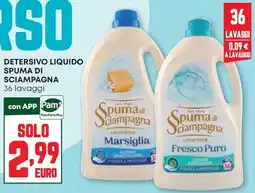 Pam Spuma di Sciampagna lavatrice offerta