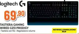Extracoop Logitech tastiera gaming wired g213 prodigy offerta