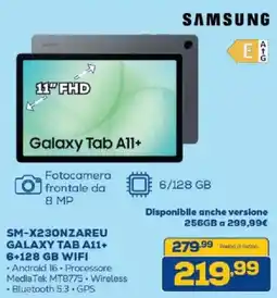 Euronics Bruno Samsung Galaxy Tab A11+ offerta