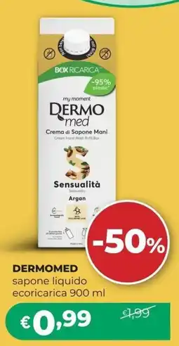 La Saponeria Dermomed sapone liquido ecoricarica offerta