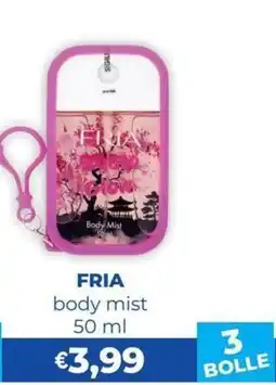 La Saponeria Fria body mist offerta