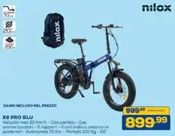 Euronics Bruno X8 PRO BLU nilox offerta