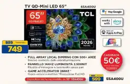 Euronics Bruno TV QD-Mini LED 65" TCL offerta