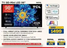 Euronics Bruno TV QD-Mini LED 98" TCL offerta