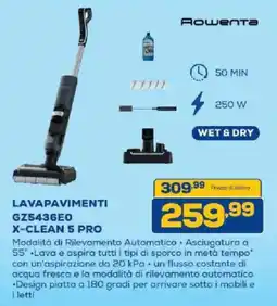 Euronics Bruno Rowenta Lavapavimenti GZ5436E0 X-Clean 5 Pro offerta