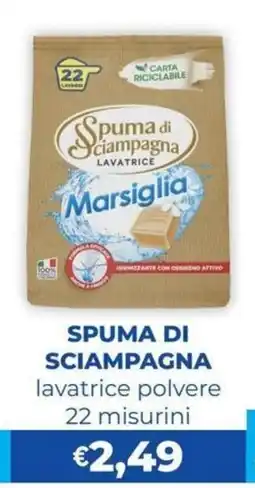 La Saponeria Spuma di sciampagna lavatrice polvere offerta