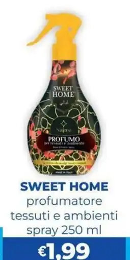 La Saponeria Sweet Home profumatore tessuti e ambienti offerta