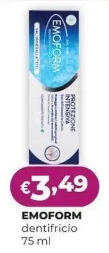La Saponeria Emoform dentifricio offerta