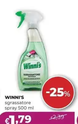 La Saponeria Winni's sgrassatore spray offerta