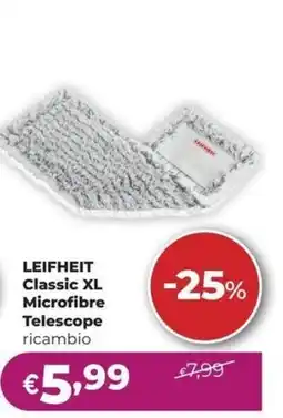 La Saponeria Leifheit Classic XL Microfibre Telescope ricambio offerta
